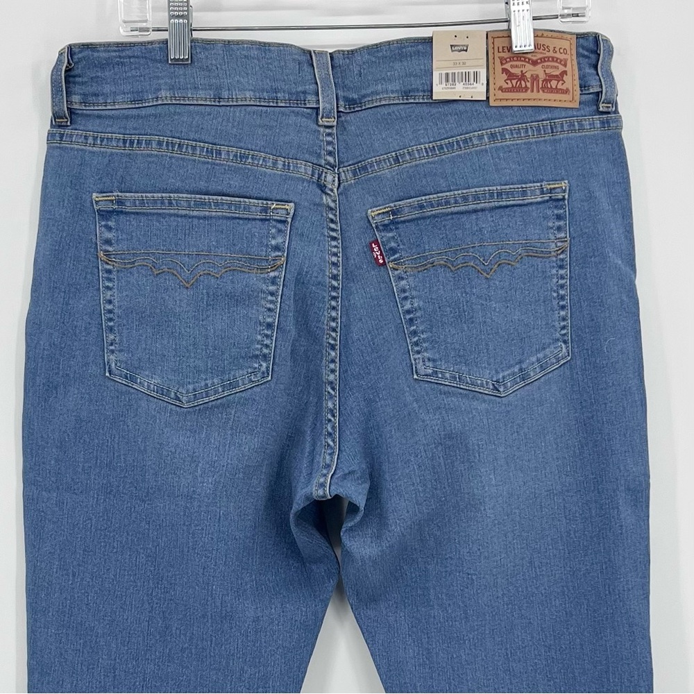 NWT Levi’s 726 Western Flare High Rise Medium Indigo Stretch Denim Jeans 33/32 - Picture 6 of 14